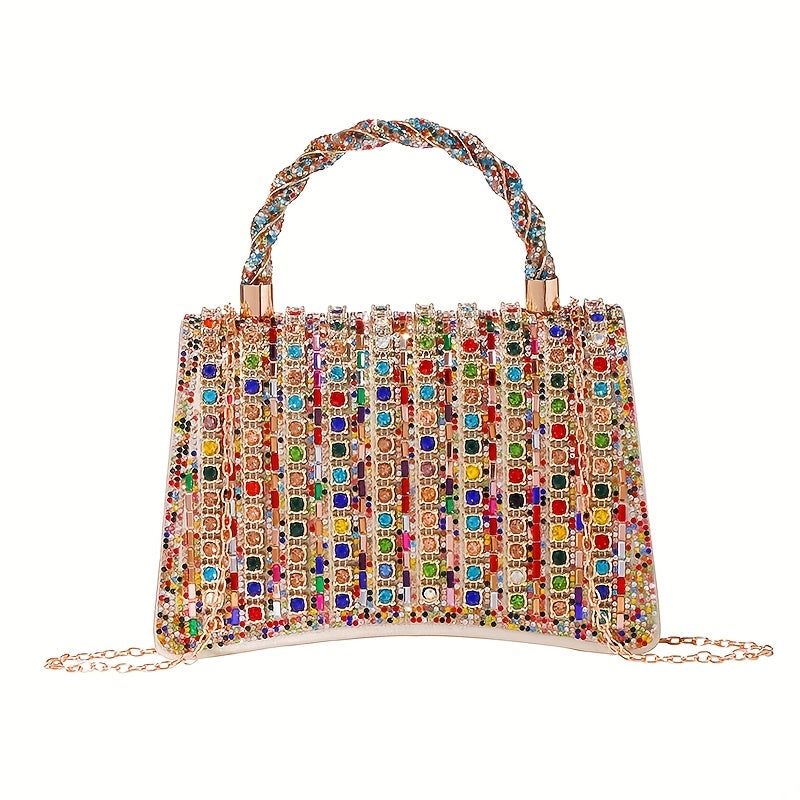 New Shiny Rhinestone Bracelet Evening Bag