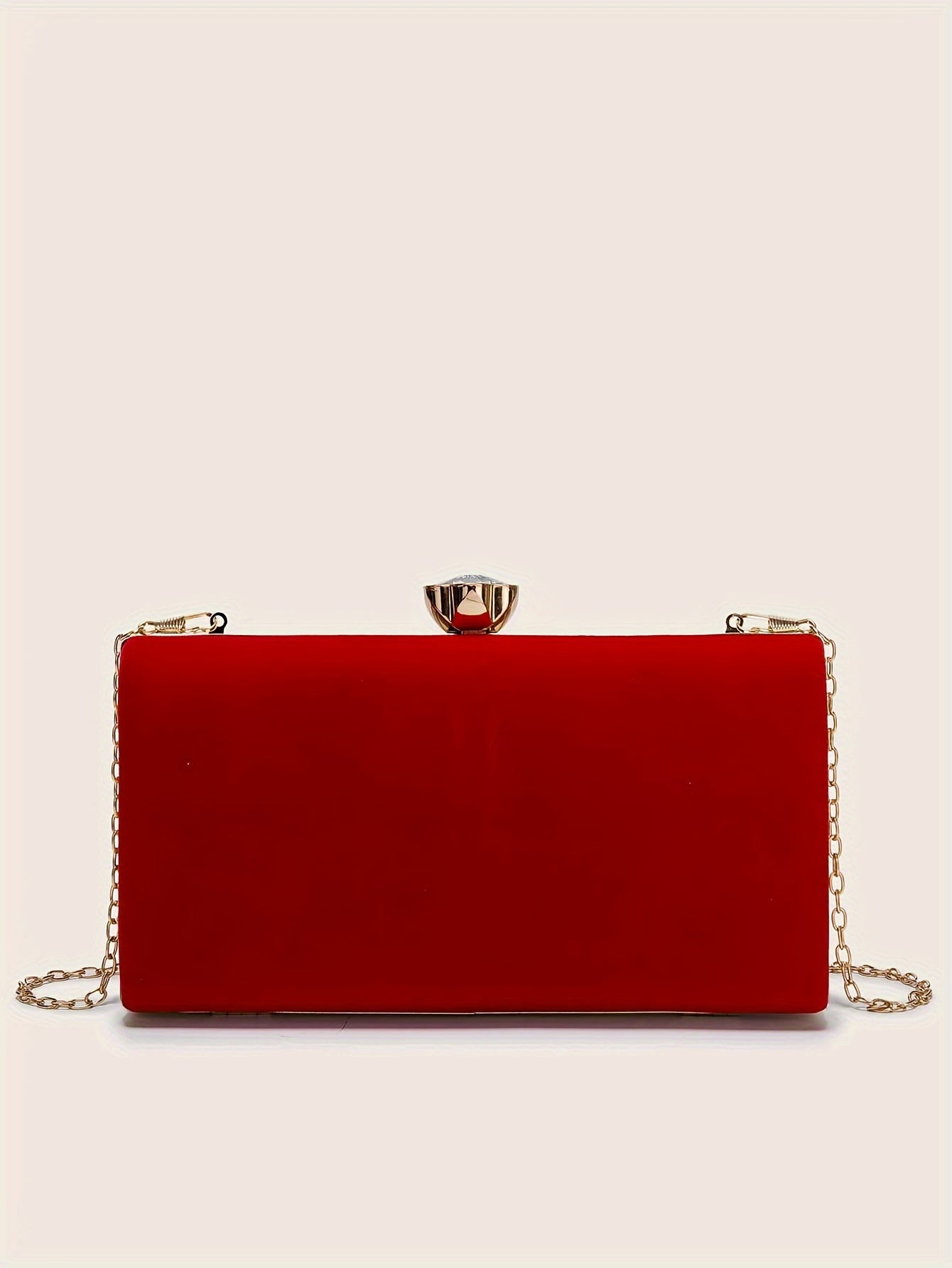 New Stylish Party Clutch Bag For Women, Evening Bag With V-shaped Golden Details