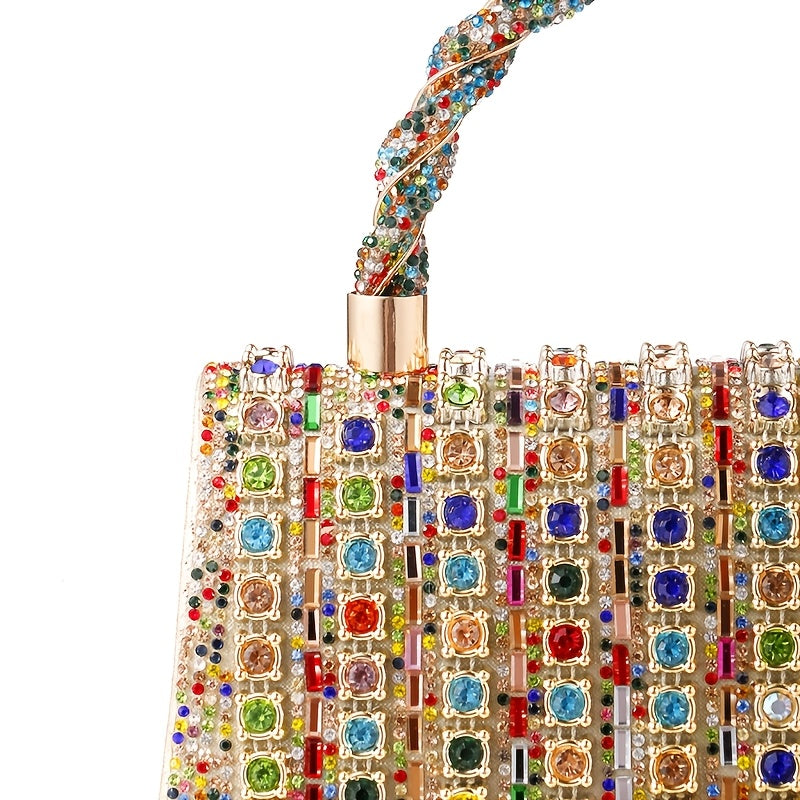 New Shiny Rhinestone Bracelet Evening Bag