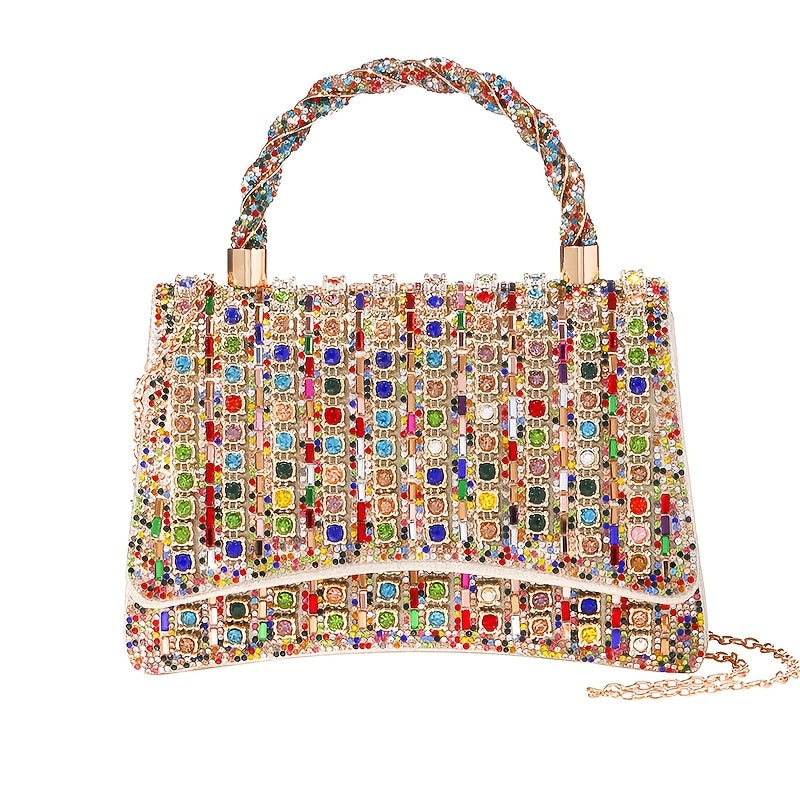 New Shiny Rhinestone Bracelet Evening Bag