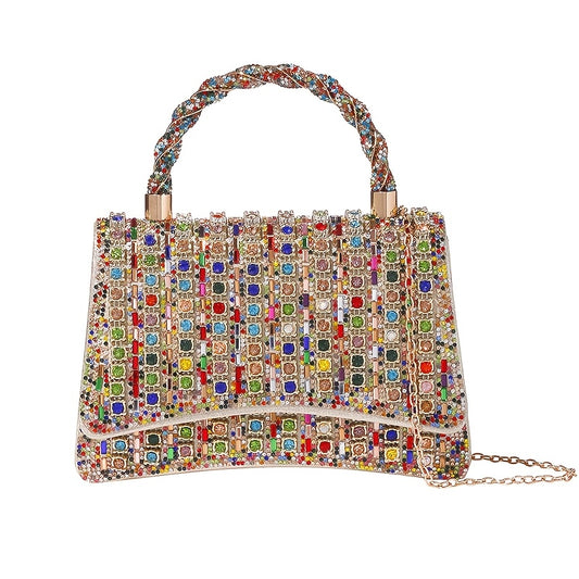 New Shiny Rhinestone Bracelet Evening Bag