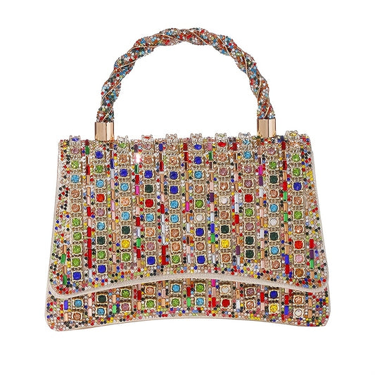 New Shiny Rhinestone Bracelet Evening Bag